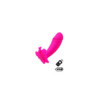 BUTTERFLY, Mini Vibromasseur avec stimulateur clitoridien Papillon rose USB, avec télécommande 